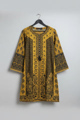 Mustard Bloom Printed Kurti