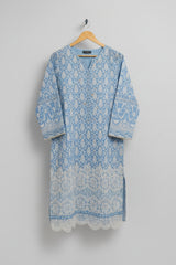 Luxury Sky Blue Summer Kurti